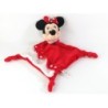 Doudou plat Minnie rouge blanc pois Disney Nicotoy (20960)