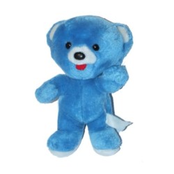 Ancienne peluche ours bleu Nestlé 22 cm (27733)