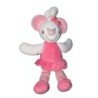 Doudou Souris rose Fleur NICOTOY 22 cm (13023)