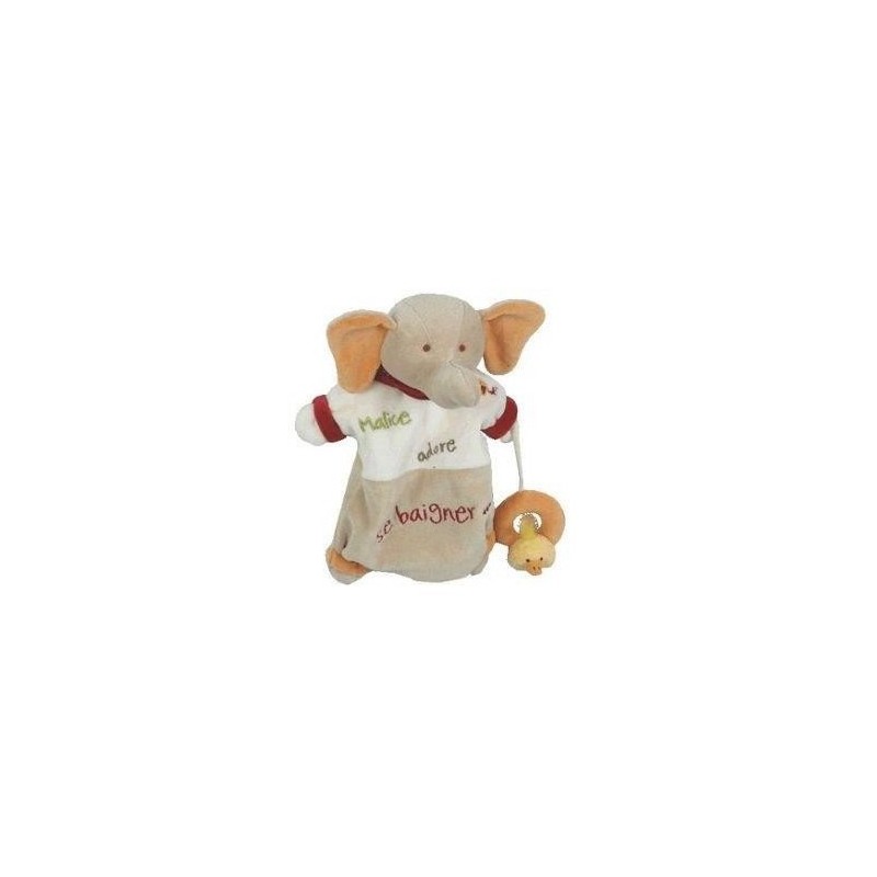 Doudou Elephant Malice adore se Baigner Baby Nat (26974)