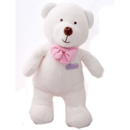 Doudou Peluche OURS rose - LUMINOU Jemini - H 35 cm (7157)