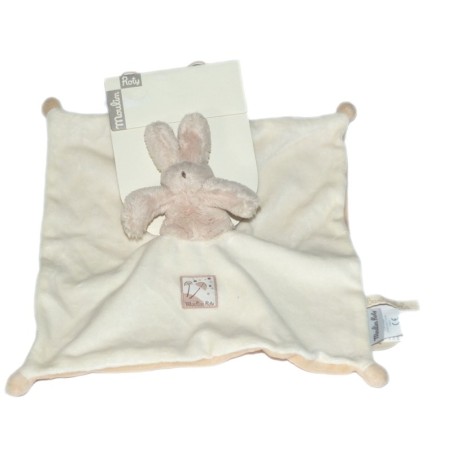 Doudou plat Lapin Basile et Lola Moulin Roty (26576)