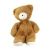 Ancienne peluche doudou Vintage Ours marron beige roux blanc 30 cm Boulgom (22403)