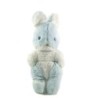 Peluche doudou Lapin bleu blanc Boulgom 26 cm grelot  (22388)