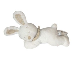 Doudou Lapin blanc musical bandana Bandana Foulard beige Simba Toys Nicotoy (26651)