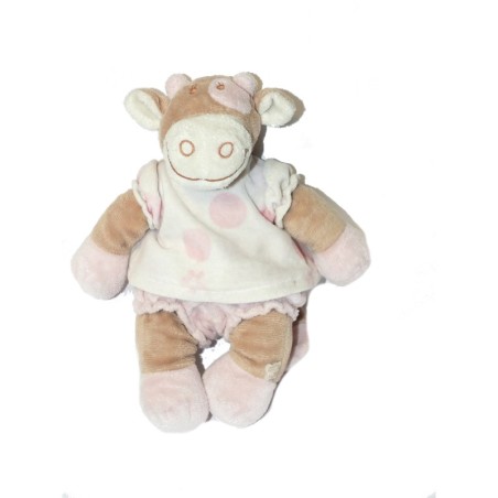 Doudou Vache Lola ronds Noukies 25 cm (27028)