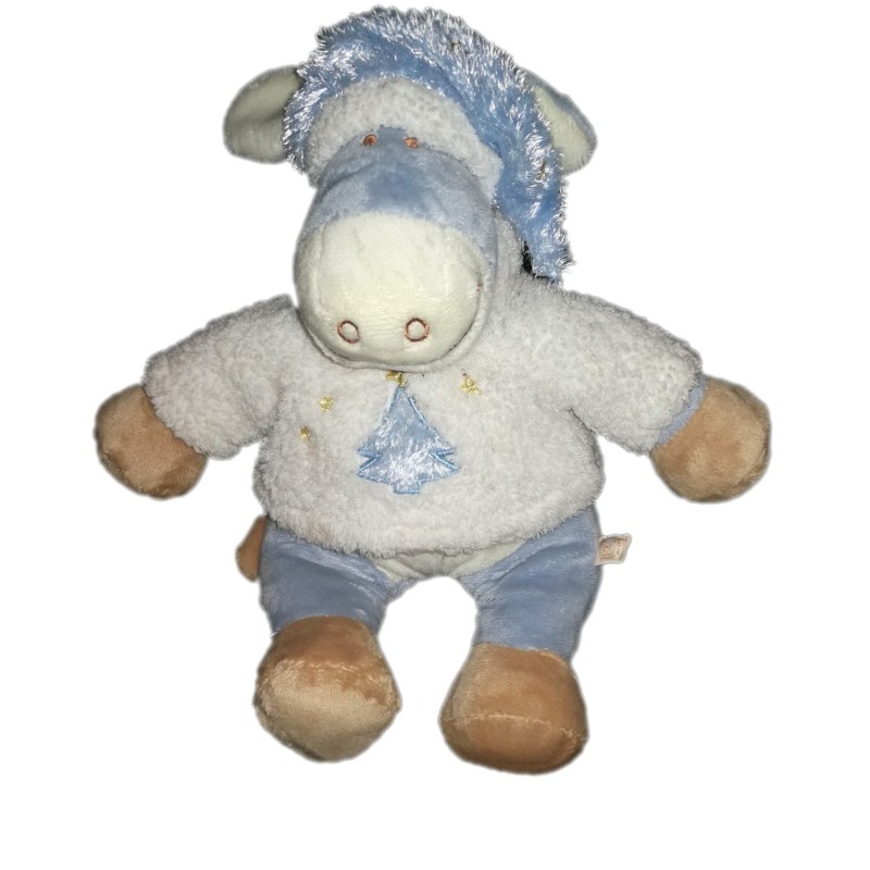 Peluche doudou Ane Paco Christmas Noukies Noel Sapin Bonnet 28 cm (21754)
