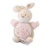 Doudou peluche Musicale Lapin rose 30 cm ABC Nicotoy  (17954)