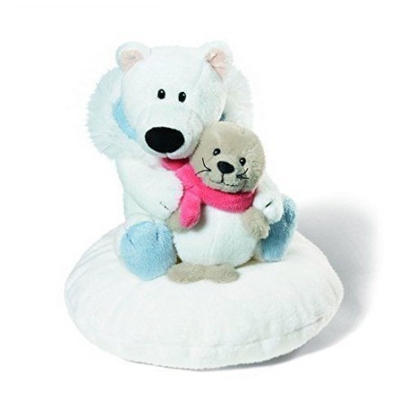 NICI Peluche doudou CoussinOurs et Phoque N34725 16 cm (19169)