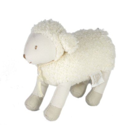 Doudou Peluche Mouton blanc beige lune Moulin Roty 18 cm (17426)