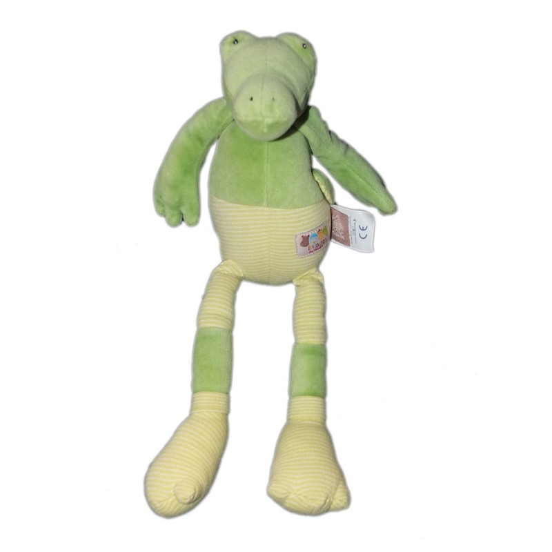 Peluche Alligator Gentil - Doudou Crocodile Vintage, état Comme Neuf