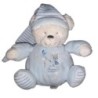 Peluche doudou Ours bleu Ourson Max & Sax Moon 16 cm CMI Carrefour (22120)