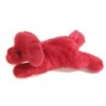 Doudou chien rouge bordeaux allongé Carrefour Max & Sax 20 cm (18251)