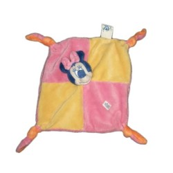 Doudou plat Minnie rose jaune bleu Disney Baby (21475)