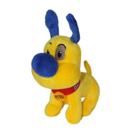 Doudou Peluche CHIEN jaune Pitou BANANIA - L 18 cm x H 17 cm + oreilles (6350)