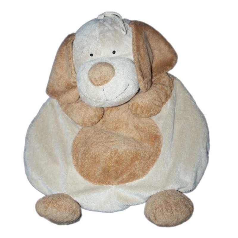 Peluche Chien Ancien Marron Range Pyjama - 45cm, Vintage, Occasion