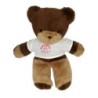 Peluche ours beige marron Boulgom 38 cm avec T-shirt Boulgom Universite (22303)