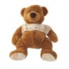 Peluche Doudou ours marron pull beige BABY NAT 35 cm (26413)
