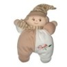 Doudou Lutin blanc beige feuille Grelot 2011 Corolle 20 cm (24583)