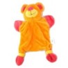 ADDEX Doudou marionnette ours orange rose (25691)