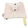 Doudou Plat Herisson blanc rose vert P tit Bisous Aubert (25855)