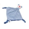Doudou plat Ours bleu rayures DODO D AMOUR MGM (25946)