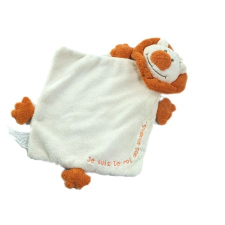 Lion orange Je suis le roi des Doudous plat Tout Compte Fait TCF (26167)