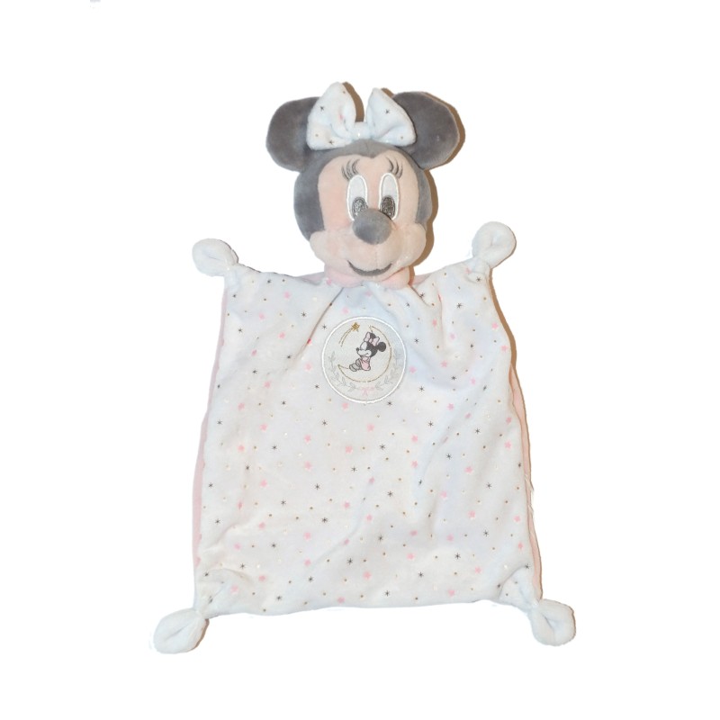 Doudou plat Minnie rose blanc Etoiles Disney Baby Simba (26912)