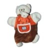 DOUDOU ET COMPAGNIE - Marionnette Sachat le CHAT et souris - blanc jaune vert  (13374)