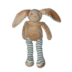 doudou-lapin-marron-blanc-rayures-sergent-major-25-cm (16710)