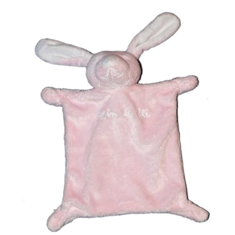 Doudou plat OURS rose GRAIN DE BLE Zannier (15501)