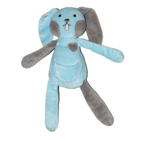 Doudou Lapin rose coeur TCF Tout Compte Fait 27 cm (15568)