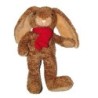 Doudou Lapin marron TCF Tout Compte Fait Echarpe rose nez rose 27 cm (15528)