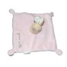 Doudou plat LAPIN rose GRAIN DE BLE Zannier (12912)