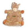 Doudou marionnette Zèbre cheval Poney beige orange - BENGY Amtoys (11940)