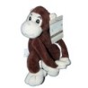 Doudou peluche SINGE marron - GIFI Diffusion - 22 cm  (11552)