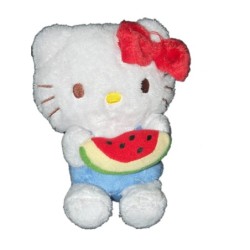 Doudou peluche HELLO KITTY Pastèque 15 cm (12420)