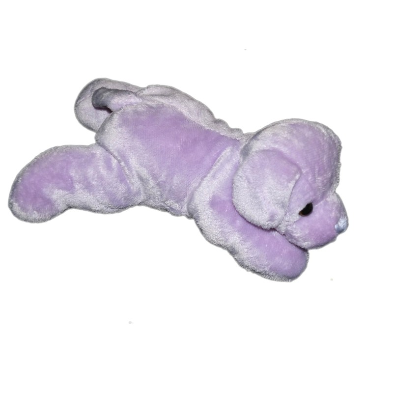 Doudou chien mauve allonge Max et Sax 20 cm (12703)