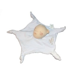 Doudou plat bleu Ours Les bébés sont comme ça - Absorba (14600)