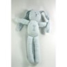 Doudou lapin bleu rayures Milleraies 30 cm PETIT BATEAU (23138)