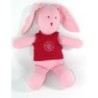 Doudou lapin rose 26 cm Mon doudou bisous calins PETIT BATEAU (23137)