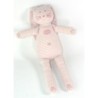 Doudou lapin rose rayures Milleraies 26 cm PETIT BATEAU (23135)