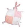 Mon doudou d amour plat lapin rose blanc coeur Dodie (21808)