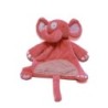 Doudou plat Mouchoir Osgood Pitter Patter Éléphant Rose Attache Tétine (28423)
