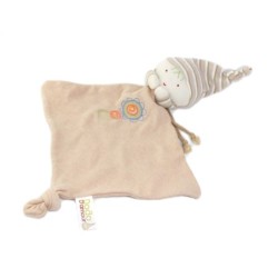 Doudou plat Lutin beige Dodo d Amour Oeko Tex MGM (25939)