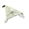 Doudou Plat ours blanc marron triangle 3 noeuds Happy Horse (26165)