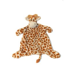 Doudou plat girafe Kimabloo taches marron (27628)