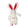 Peluche doudou LAPIN blanc GUIGOZ - H 26 cm  (9440)