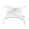Doudou plat Mouton agneau blanc Absorba 4 noeuds (17393)