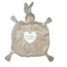 Mon doudou d amour plat lapin beige blanc etoiles Dodie (19987)